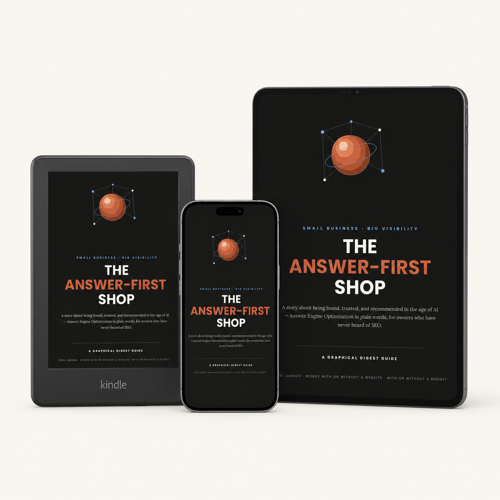 The Answer-First Shop — Illustrated PDF Edition + Toolkit
